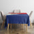 Personalized Sint Maarten Flag day Tablecloth Semper progrediens Flag Style