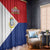 Personalized Sint Maarten Flag day Window Curtain Semper progrediens Flag Style