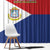 Personalized Sint Maarten Flag day Window Curtain Semper progrediens Flag Style