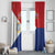 Personalized Sint Maarten Flag day Window Curtain Semper progrediens Flag Style