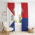 Personalized Sint Maarten Flag day Window Curtain Semper progrediens Flag Style
