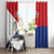 Personalized Sint Maarten Flag day Window Curtain Semper progrediens Flag Style