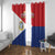 Personalized Sint Maarten Flag day Window Curtain Semper progrediens Flag Style
