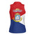 Personalized Sint Maarten Flag day Women Sleeveless Polo Shirt Semper progrediens Flag Style