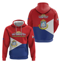 Personalized Sint Maarten Flag day Zip Hoodie Semper progrediens Flag Style