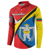 Lithuania Marijampole County Button Sweatshirt Marijampoles apskritis