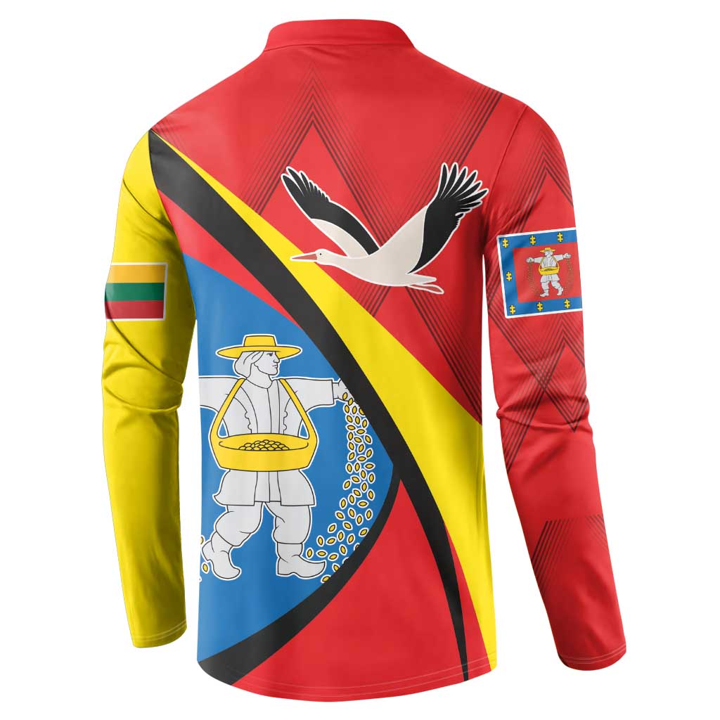 Lithuania Marijampole County Button Sweatshirt Marijampoles apskritis