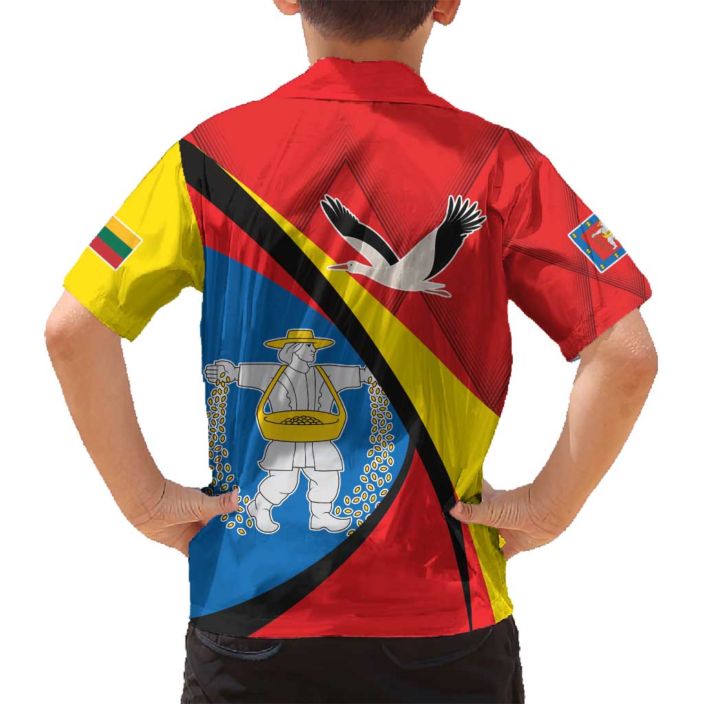 Lithuania Marijampole County Family Matching Puletasi and Hawaiian Shirt Marijampoles apskritis