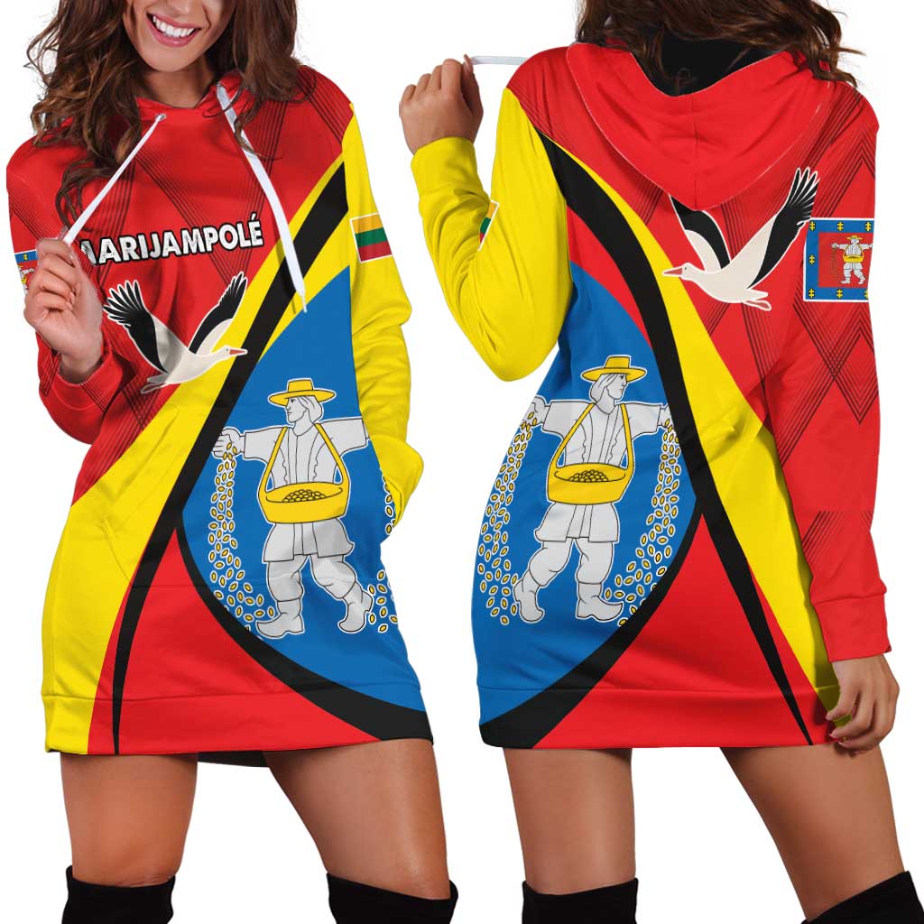 Lithuania Marijampole County Hoodie Dress Marijampoles apskritis