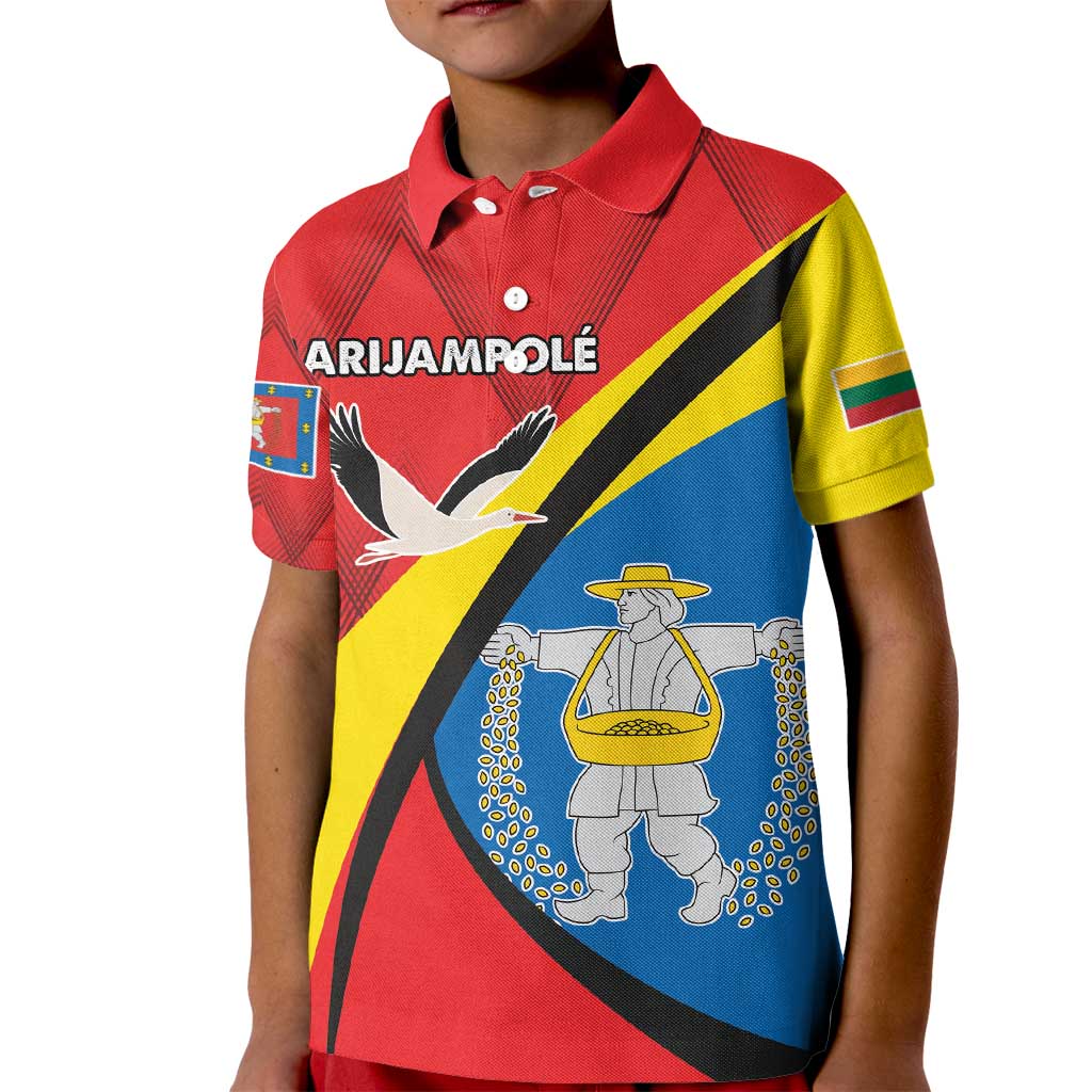 Lithuania Marijampole County Kid Polo Shirt Marijampoles apskritis