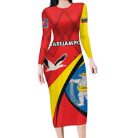 Lithuania Marijampole County Long Sleeve Bodycon Dress Marijampoles apskritis