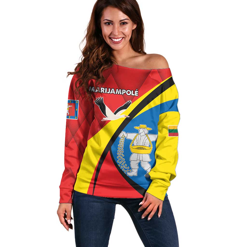 Lithuania Marijampole County Off Shoulder Sweater Marijampoles apskritis