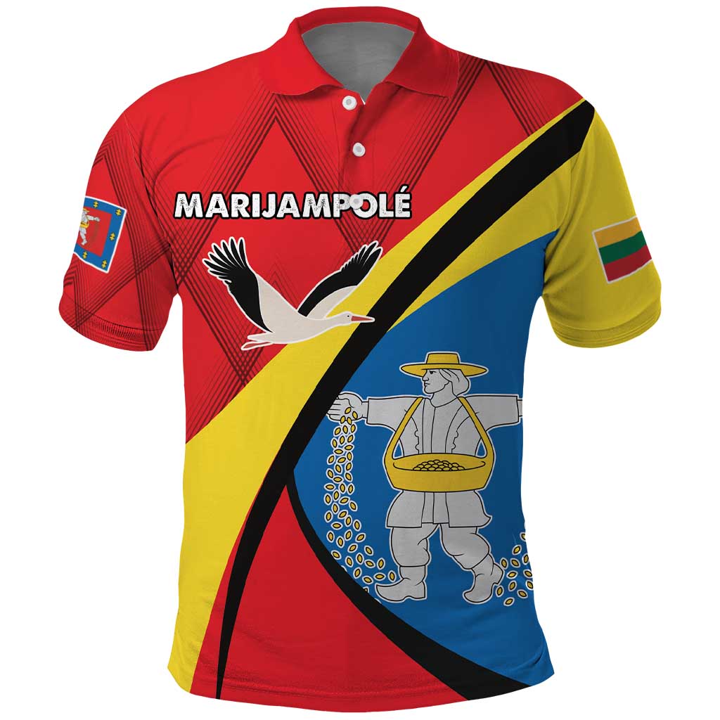 Lithuania Marijampole County Polo Shirt Marijampoles apskritis