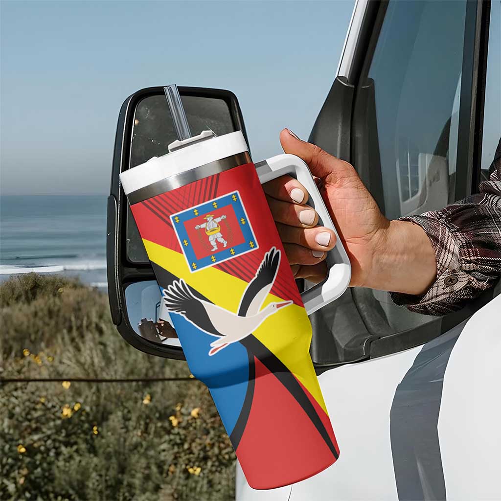 Lithuania Marijampole County Tumbler With Handle Marijampoles Apskritis LT17 - Wonder Print Shop