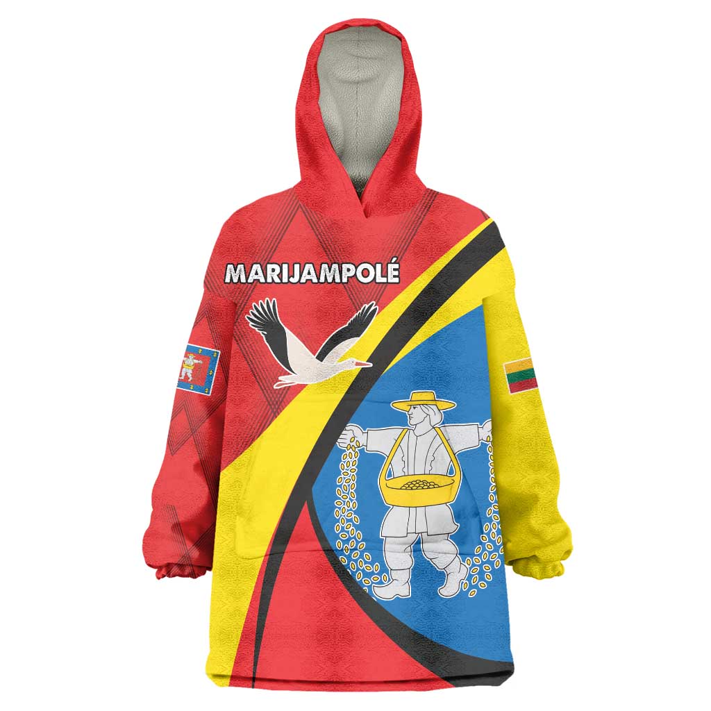 Lithuania Marijampole County Wearable Blanket Hoodie Marijampoles apskritis LT17 - Wonder Print Shop