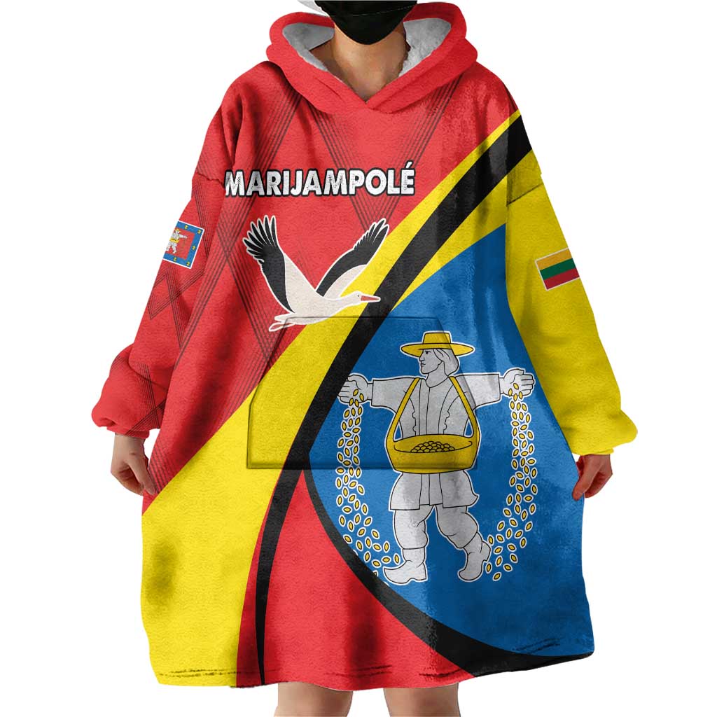Lithuania Marijampole County Wearable Blanket Hoodie Marijampoles apskritis LT17 - Wonder Print Shop