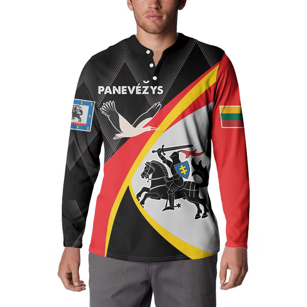 Lithuania Panevezys County Button Sweatshirt Panevezio Apskritis
