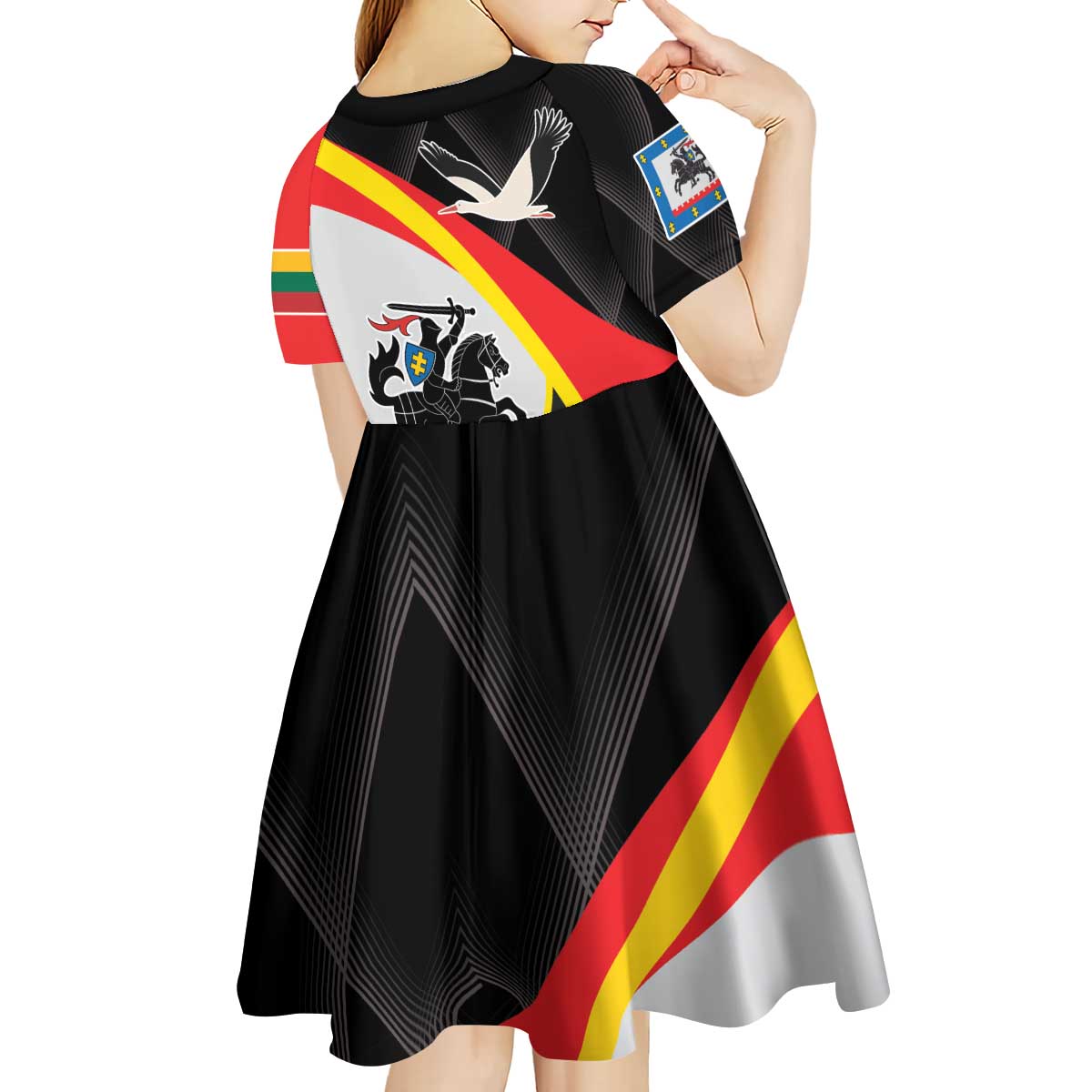 Lithuania Panevezys County Kid Short Sleeve Dress Panevezio Apskritis