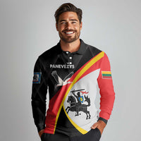 Lithuania Panevezys County Long Sleeve Polo Shirt Panevezio Apskritis