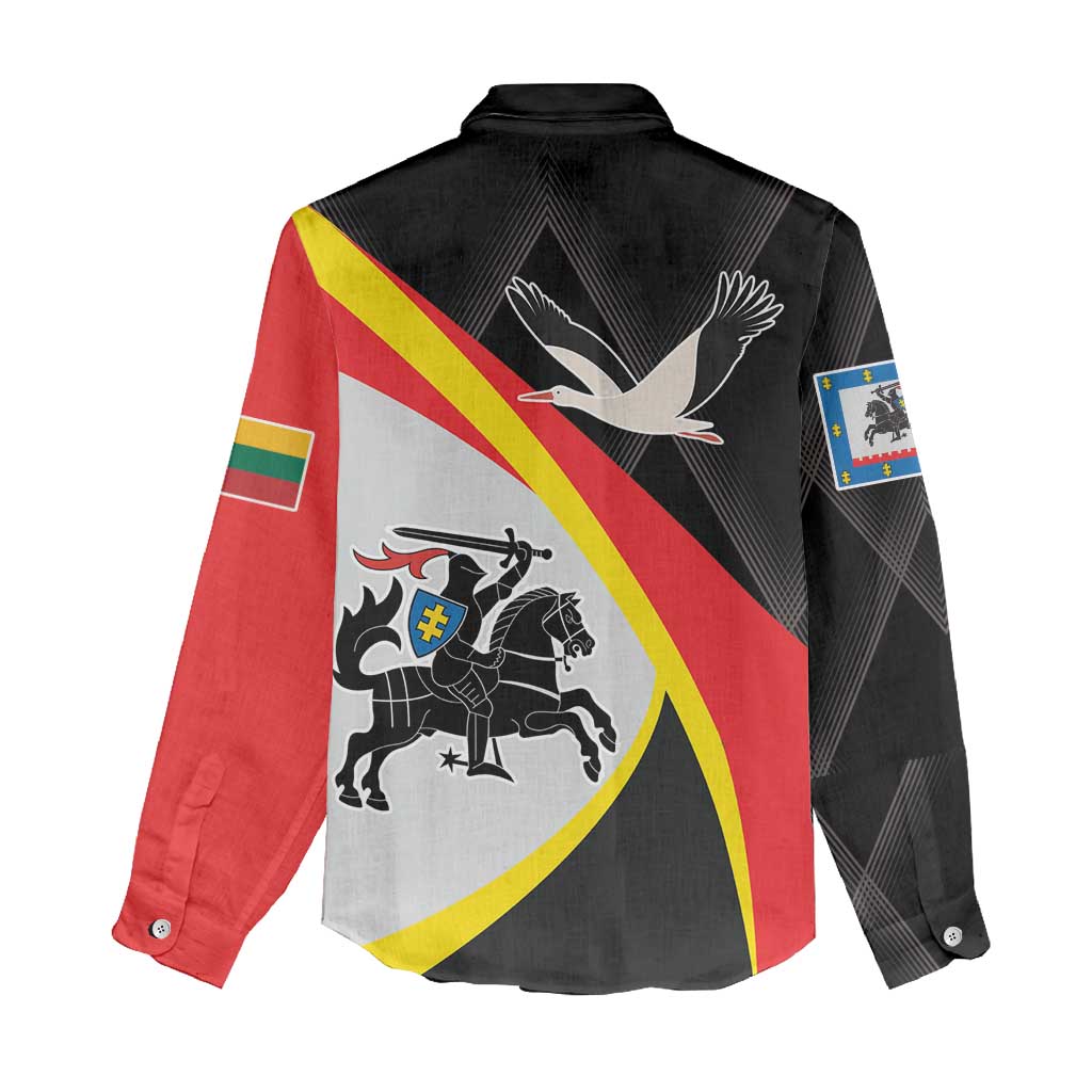 Lithuania Panevezys County Women Casual Shirt Panevezio Apskritis LT17 - Wonder Print Shop