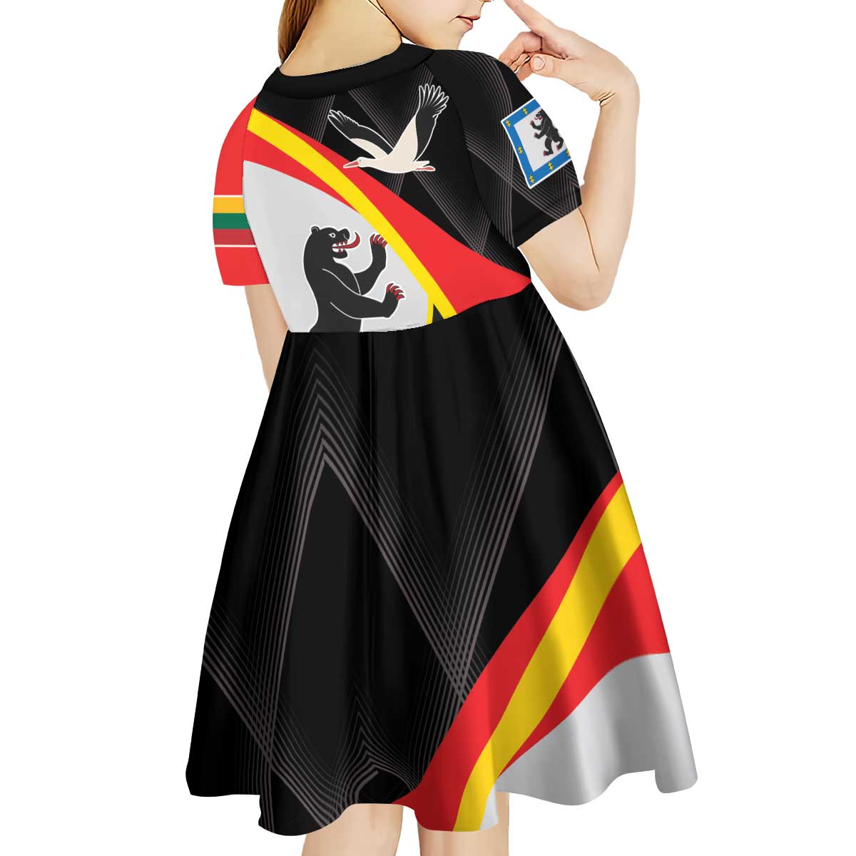 Lithuania Siauliai County Kid Short Sleeve Dress Siauliu Apskritis