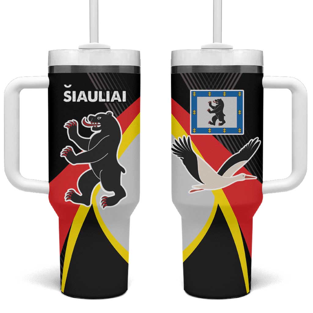 Lithuania Siauliai County Tumbler With Handle Siauliu Apskritis LT17 - Wonder Print Shop