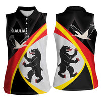 Lithuania Siauliai County Women Sleeveless Polo Shirt Siauliu Apskritis LT17 - Wonder Print Shop