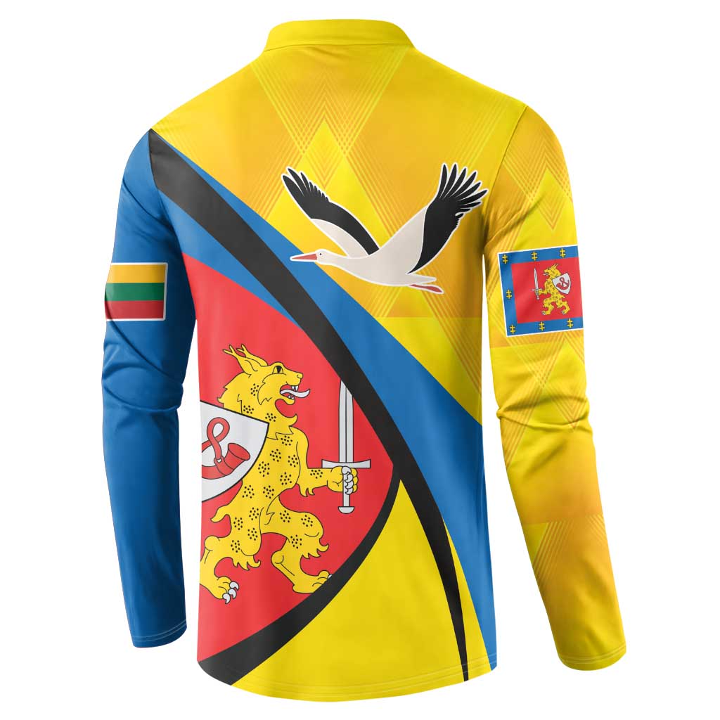 Lithuania Taurage County Button Sweatshirt Taurages Apskritis