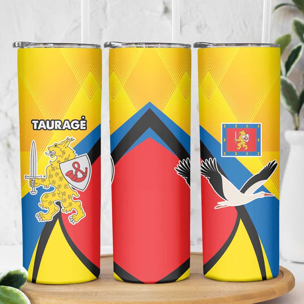 Lithuania Taurage County Skinny Tumbler Taurages Apskritis LT17 - Wonder Print Shop