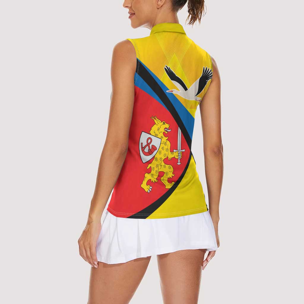 Lithuania Taurage County Women Sleeveless Polo Shirt Taurages Apskritis LT17 - Wonder Print Shop