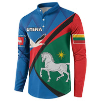 Lithuania Utena County Button Sweatshirt Utenos Apskritis