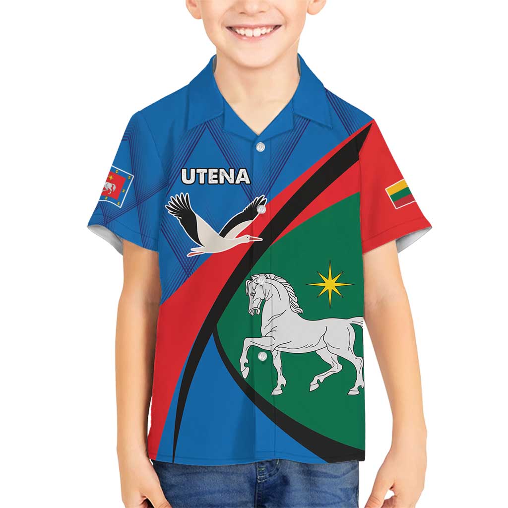 Lithuania Utena County Family Matching Puletasi and Hawaiian Shirt Utenos Apskritis