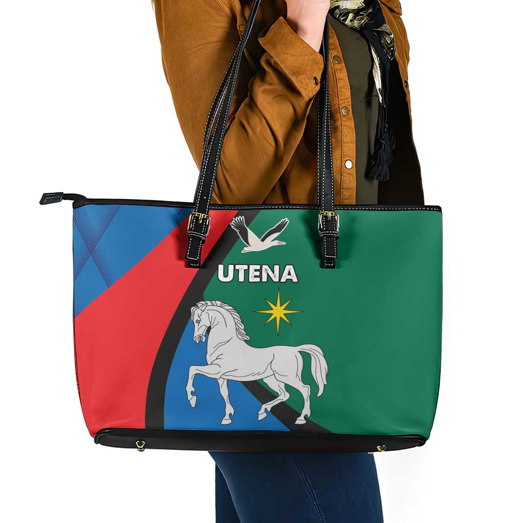 Lithuania Utena County Leather Tote Bag Utenos Apskritis