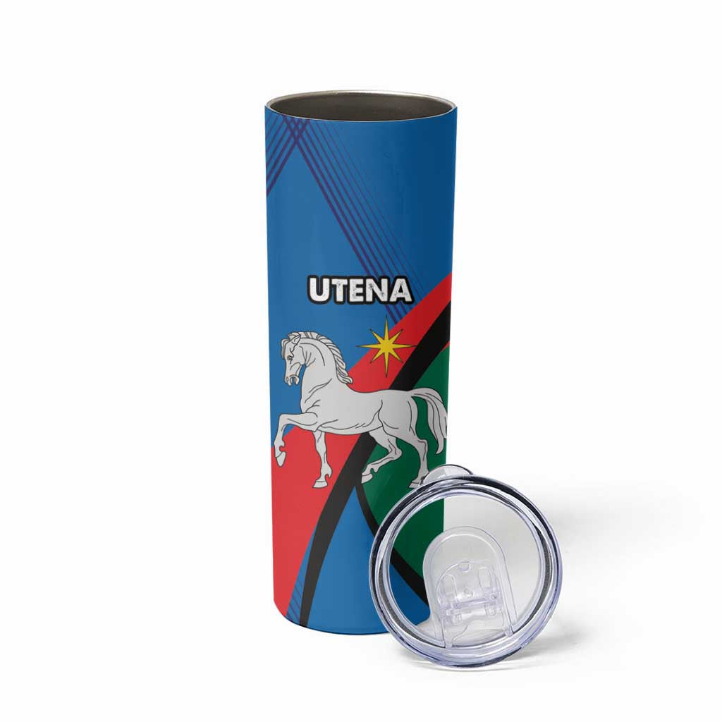 Lithuania Utena County Skinny Tumbler Utenos Apskritis LT17 - Wonder Print Shop