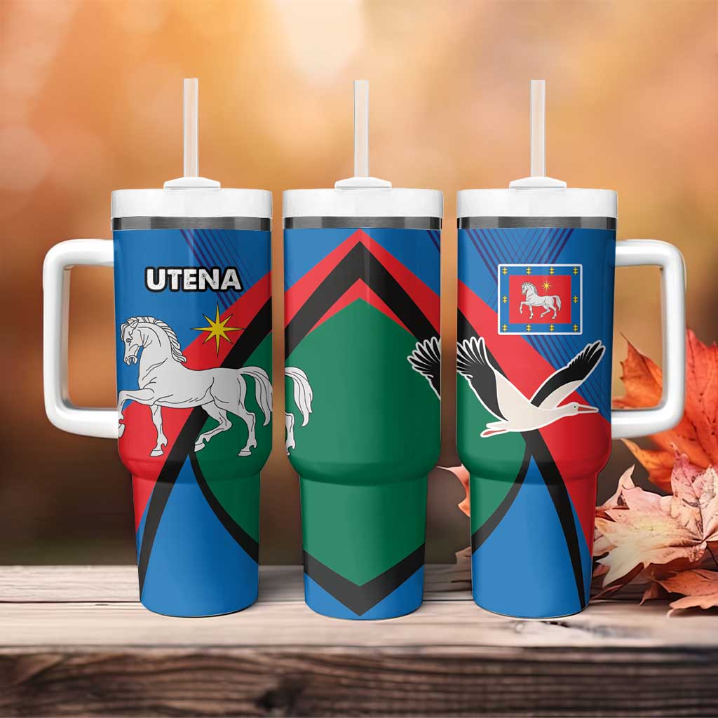 Lithuania Utena County Tumbler With Handle Utenos Apskritis LT17 - Wonder Print Shop