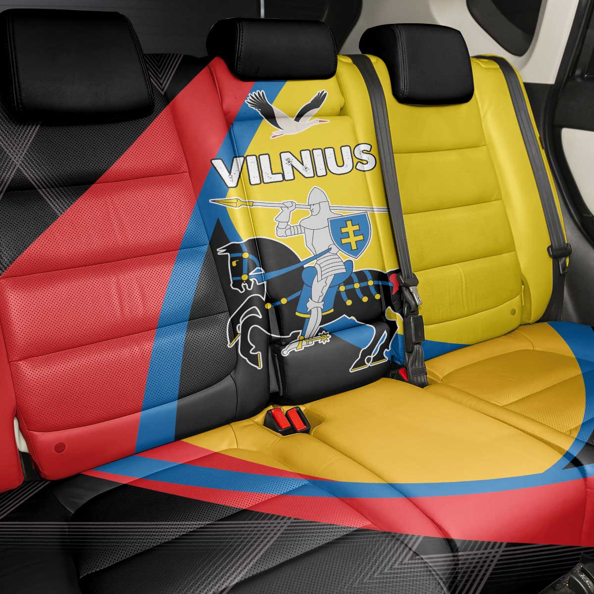 Lithuania Vilnius County Back Car Seat Cover Vilniaus Apskritis