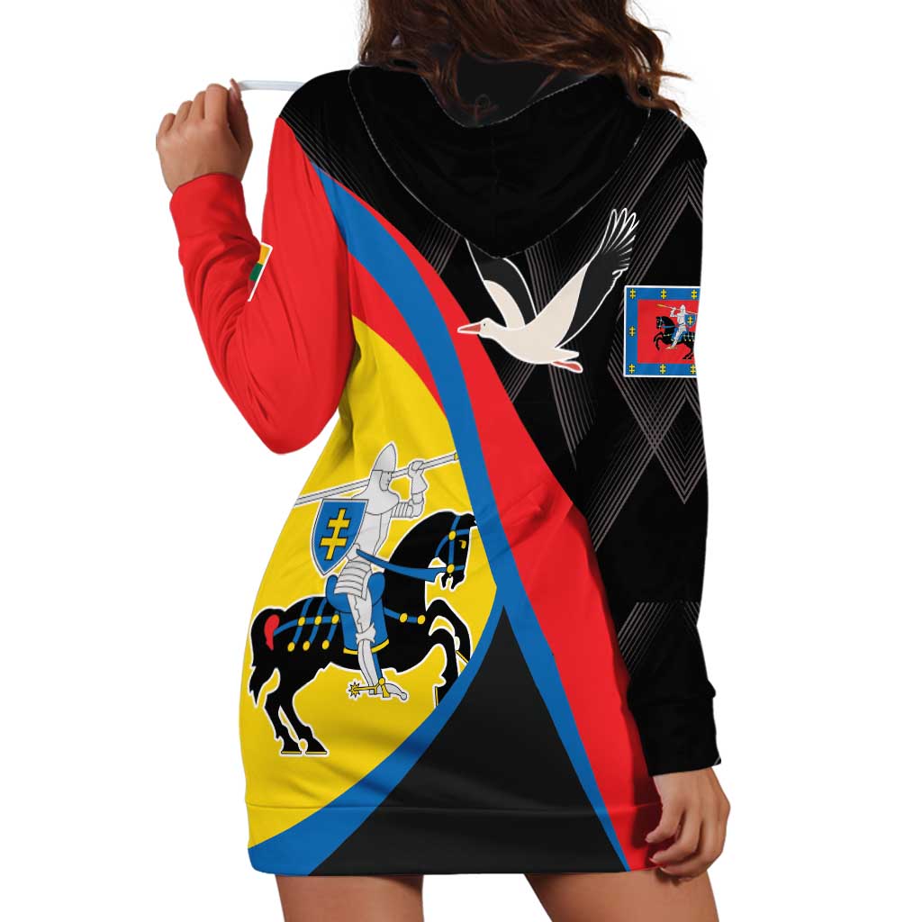 Lithuania Vilnius County Hoodie Dress Vilniaus Apskritis