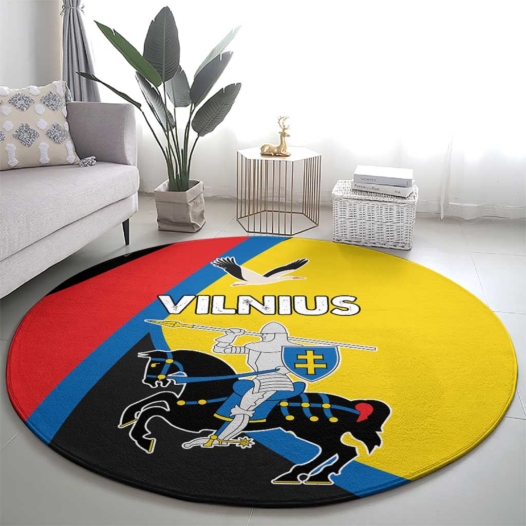 Lithuania Vilnius County Round Carpet Vilniaus Apskritis LT17 - Wonder Print Shop