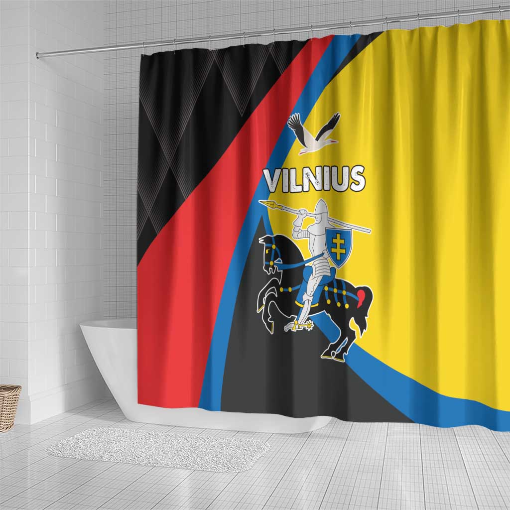 Lithuania Vilnius County Shower Curtain Vilniaus Apskritis LT17 - Wonder Print Shop