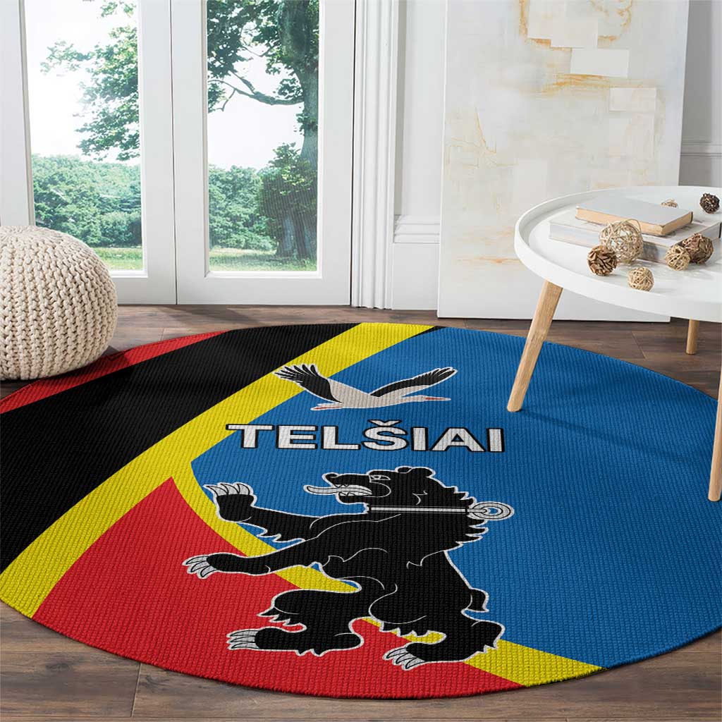 Lithuania Telsiai County Round Carpet Telsiu Apskritis LT17 - Wonder Print Shop