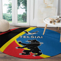 Lithuania Telsiai County Round Carpet Telsiu Apskritis LT17 - Wonder Print Shop