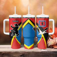 Lithuania Telsiai County Tumbler With Handle Telsiu Apskritis LT17 - Wonder Print Shop