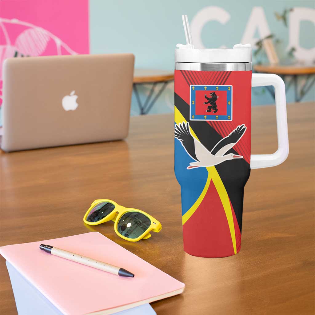 Lithuania Telsiai County Tumbler With Handle Telsiu Apskritis LT17 - Wonder Print Shop