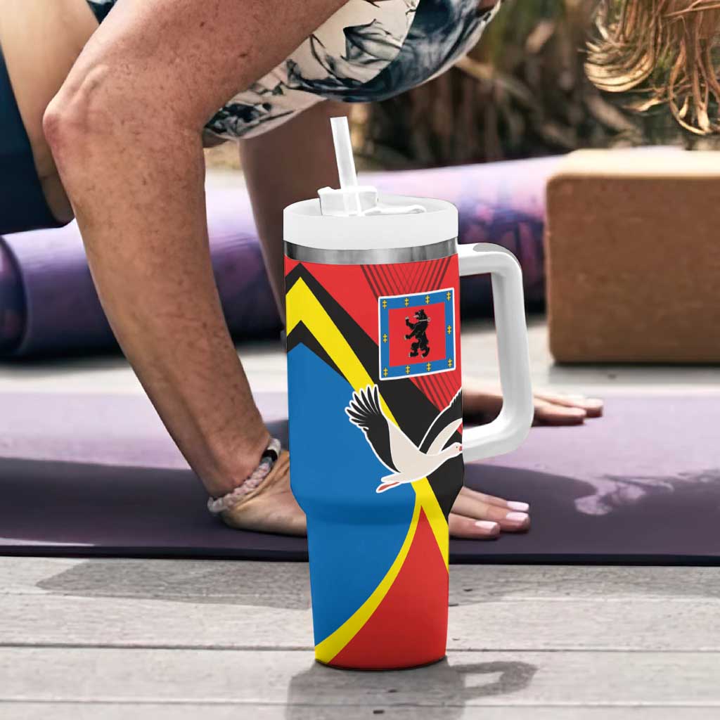 Lithuania Telsiai County Tumbler With Handle Telsiu Apskritis LT17 - Wonder Print Shop