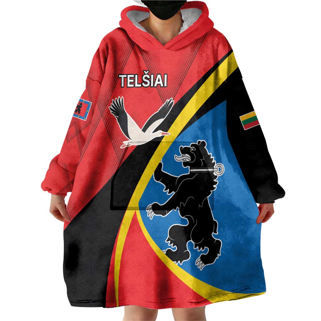 Lithuania Telsiai County Wearable Blanket Hoodie Telsiu Apskritis LT17 - Wonder Print Shop