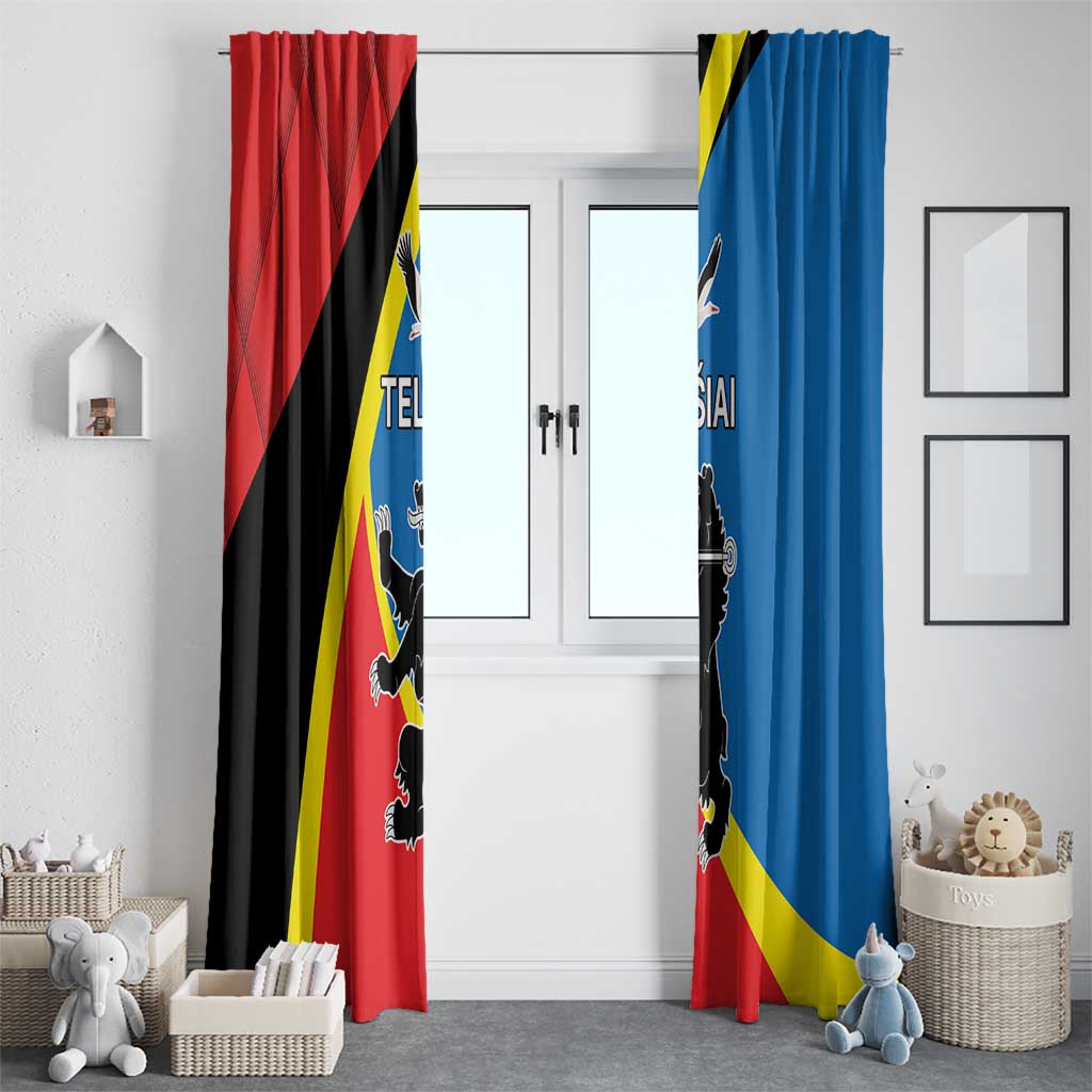 Lithuania Telsiai County Window Curtain Telsiu Apskritis LT17 - Wonder Print Shop