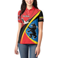 Lithuania Telsiai County Women Polo Shirt Telsiu Apskritis LT17 - Wonder Print Shop