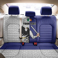 Personalized Ireland Connacht Black Eagle and Armed hand Back Car Seat Cover Connachta Flag Style with Celtic Patern