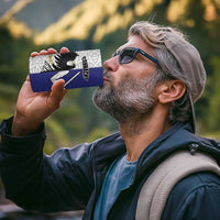 Personalized Ireland Connacht  Black Eagle and Armed hand 4 in 1 Can Cooler Tumbler Connachta Flag Style with Celtic Patern