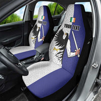 Personalized Ireland Connacht Black Eagle and Armed hand Car Seat Cover Connachta Flag Style with Celtic Patern